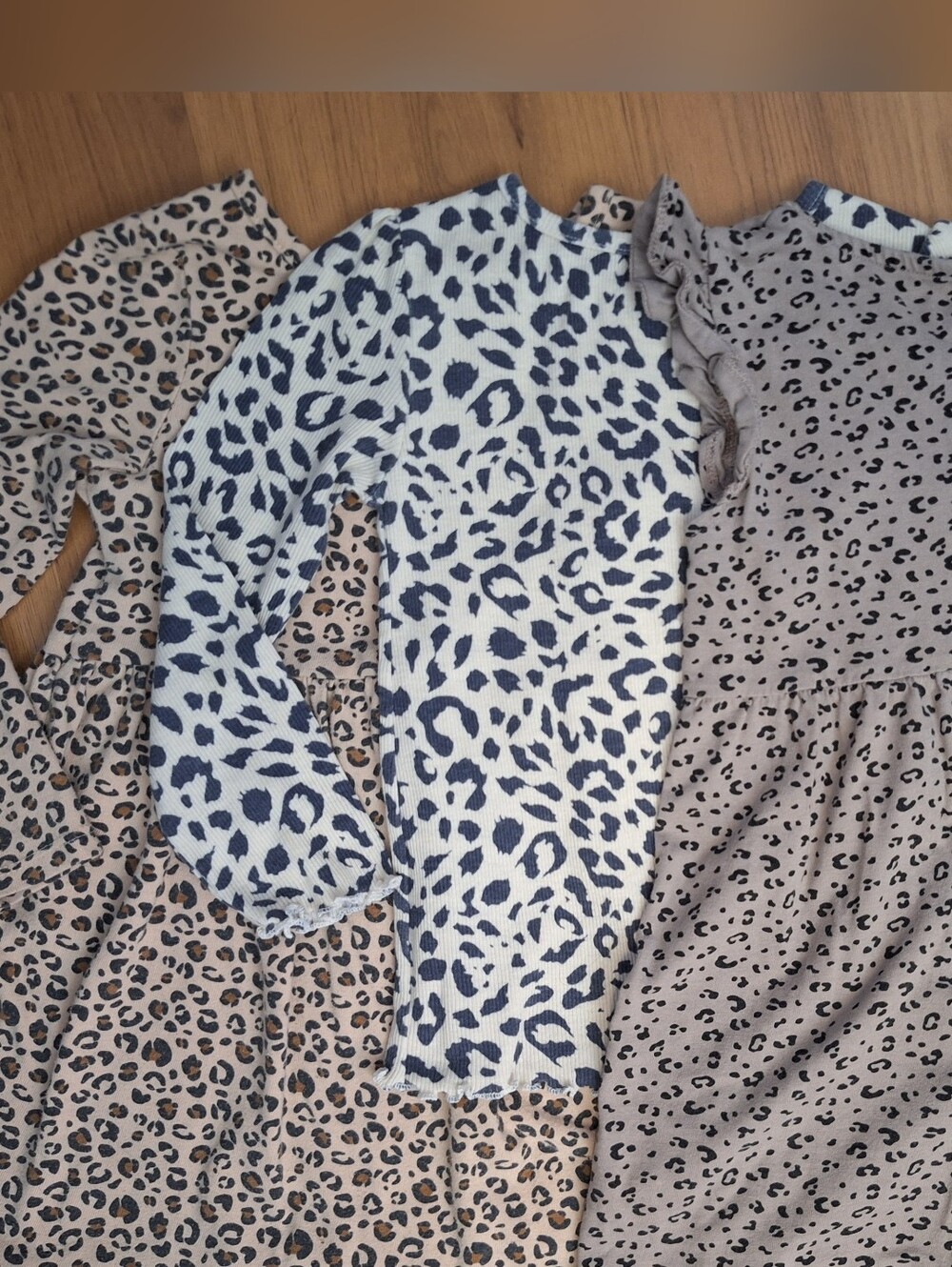 Lot Of 3 Sz 4T Leopard Print Toddler Girls Shirts Dresses